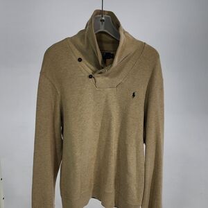 Ralph Lauren Men's Luxury Jersey Shawl-Collar Pullover